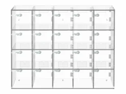Armario de Acrílico para Teléfono Móvil SucceBuy, 10 Compartimentos con Llaves, Transparente Outlet