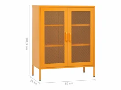 Armario de almacenaje mostaza 80x35x101,5 cm Acero^vidaxl Sale