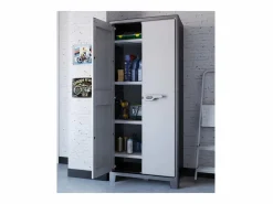 Keter Armario de almacenaje con estantes Titan negro y gris 182 cm Multicolor Discount