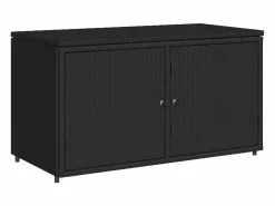 vidaxl Baúl De Jardín|Armario de almacenaje de jardín ratán PE 110x55x60,5 cm