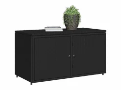 vidaxl Baúl De Jardín|Armario de almacenaje de jardín ratán PE 110x55x60,5 cm