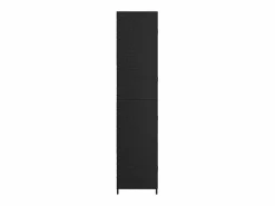 vidaxl Armario de almacenaje de jardín ratán PE 59x40x180 cm Negro Outlet