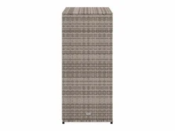 vidaxl Armario de almacenaje de jardín ratán PE 105x55x113 cm Gris Online