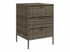 vidaxl Baúl De Jardín|Armario de almacenaje de jardín ratán PE 55x59x80 cm
