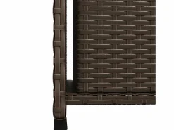 vidaxl Armario de almacenaje de jardín ratán PE marrón 50x55x115 cm Marru00f3n Outlet
