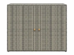 Armario de almacenaje de jardín ratán PE 100x55,5x80 cm^vidaxl Clearance