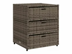 Armario de almacenaje de jardín ratán PE 55x59x69 cm^vidaxl Sale