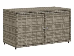 Armario de almacenaje de jardín ratán PE 110x55x60,5 cm^vidaxl Hot