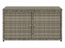 Armario de almacenaje de jardín ratán PE 110x55x60,5 cm^vidaxl Hot