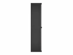 vidaxl Armario de almacenaje exterior PP y negro 65x37x165 cm Gris Sale