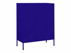 vidaxl Armario de almacenamiento acero marino 80x35x101,5 cm Azul Discount