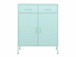 vidaxl Cajonera De Escritorio|Armario de almacenamiento acero verde mint 80x35x101,5 cm