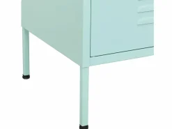 vidaxl Cajonera De Escritorio|Armario de almacenamiento acero verde mint 80x35x101,5 cm