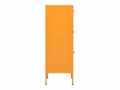 vidaxl Cajonera De Escritorio|Armario de almacenamiento acero mostaza 42,5x35x101,5 cm