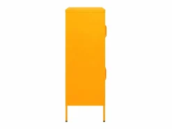 vidaxl Armario de almacenamiento acero mostaza 80x35x101,5 cm Amarillo Hot