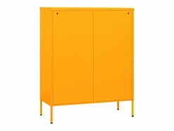 vidaxl Armario de almacenamiento acero mostaza 80x35x101,5 cm Amarillo Hot