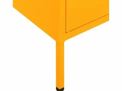 vidaxl Armario de almacenamiento acero mostaza 80x35x101,5 cm Amarillo Hot