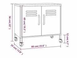 Armario de almacenamiento acero menta 60x35x56 cm^vidaxl Hot