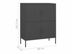 Armario de almacenamiento acero 80x35x101,5 cm^vidaxl Best