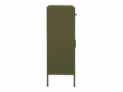 vidaxl Cajonera De Escritorio|Armario de almacenamiento acero oliva 80x35x101,5 cm