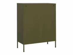 vidaxl Cajonera De Escritorio|Armario de almacenamiento acero oliva 80x35x101,5 cm