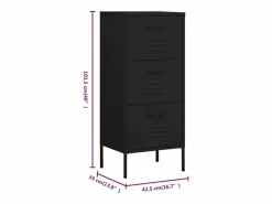 Armario de almacenamiento acero 42,5x35x101,5 cm^vidaxl Discount