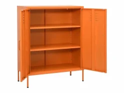 vidaxl Cajonera De Escritorio|Armario de almacenamiento acero 80x35x101,5 cm