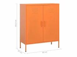 vidaxl Cajonera De Escritorio|Armario de almacenamiento acero 80x35x101,5 cm