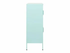 vidaxl Cajonera De Escritorio|Armario de almacenamiento acero verde mint 80x35x101,5 cm