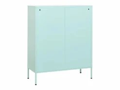 vidaxl Cajonera De Escritorio|Armario de almacenamiento acero verde mint 80x35x101,5 cm