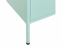 vidaxl Cajonera De Escritorio|Armario de almacenamiento acero verde mint 80x35x101,5 cm