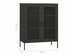 vidaxl Cajonera De Escritorio|Armario de almacenamiento acero 80x35x101,5 cm
