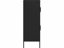 Armario de almacenamiento acero 80x35x101,5 cm ES481313 Negro New