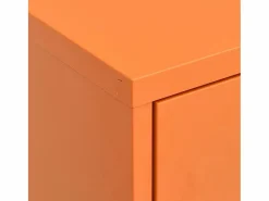 vidaxl Armario de almacenamiento acero 80x35x101,5 cm Naranja Discount