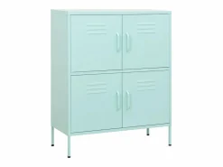 Armario de almacenamiento acero verde mint 80x35x101,5 cm ES232633^ Online