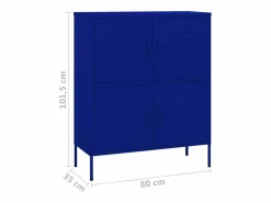 Armario de almacenamiento acero marino 80x35x101,5 cm^vidaxl Discount