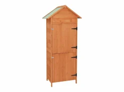 Armario de almacenamiento para jardín marrón 42,5x64x190 cm^vidaxl Sale