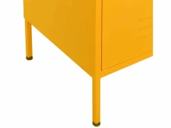 Armario de almacenamiento acero mostaza 80x35x101,5 cm^vidaxl Discount