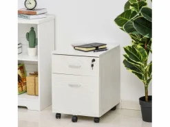 Vinsetto Armario de archivador móvil 40x45x55.6 cm Blanco Discount