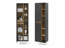 Armario de baño antracita 50x33x170 viola^Vicco