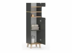 Armario de baño antracita 30x30x174 senyo^Vicco Outlet