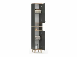 Armario de baño antracita 30x30x174 senyo^Vicco Outlet