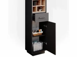 Vicco Columna De Baño|Armario de baño antracita 38x30x190 beatrice