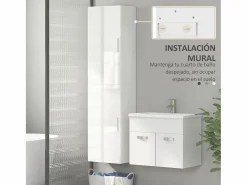 Armario de baño Armenia 2 puertas 160x40x30 cm^Homcom Best