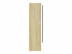 vidaxl Armario de baño con espejo MDF y roble 80x15x60 cm Blanco