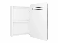 vidaxl Mueble De Pared Para Baño|Armario de baño con espejo LED brillante 60x11x80 cm