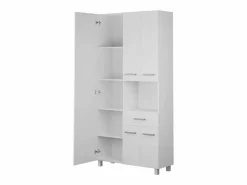 Vente-unique Armario de baño con espejo , 89 cm, MINELA Blanco Outlet