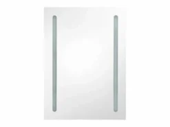 vidaxl Armario de baño con espejo y LED y roble 50x13x70 cm Blanco Sale