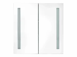 Armario de baño con espejo LED brillante 62x14x60 cm^vidaxl Clearance