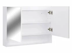 vidaxl Mueble De Pared Para Baño|Armario de baño con espejo MDF 80x15x60 cm